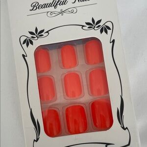 Vibrant Red Press-On Nails